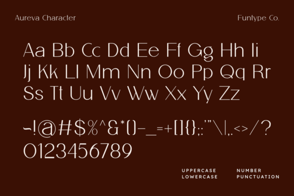 Aureva Font - Preview 1