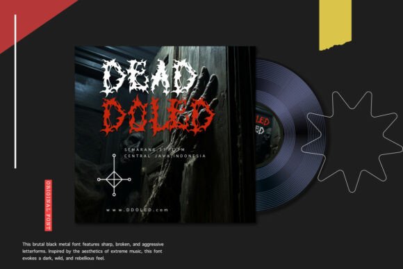 Black Domed Font - Preview 2