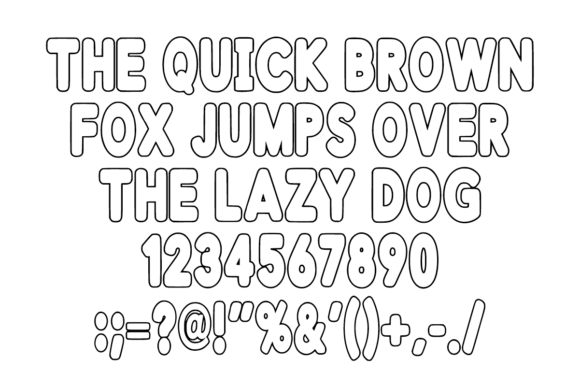 Boled Outline Font - Preview 4