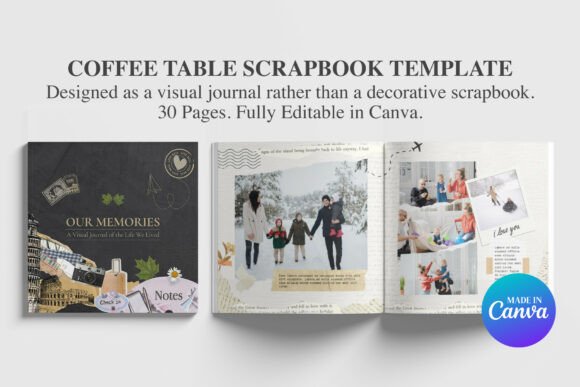 Coffee Table Scrapbook Template