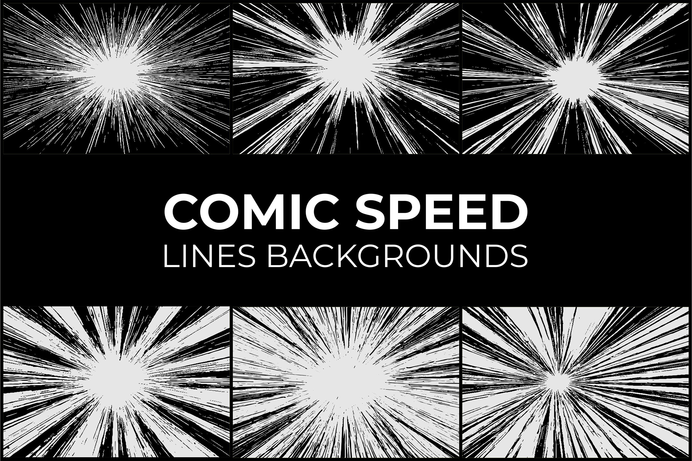 Comic Speed Lines Backgrounds