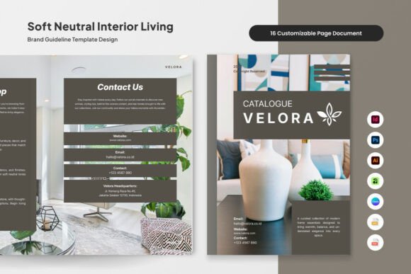 Cozy Interior Colection Catalog Brochure Graphics