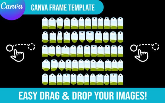 Customizable 69 Tag Canva Frame Template