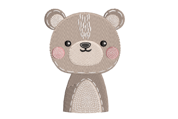 Cute Bear Embroidery