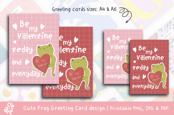 Cute Frog Greeting Card Design