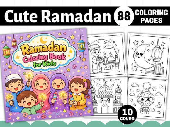 Cute Ramadan Coloring Pages for Kids