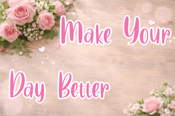 Daily Hand Font PNG with transparent background - Preview 1