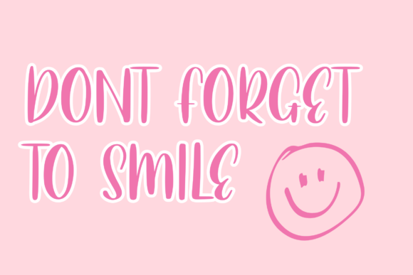 Daily Hand Font PNG with transparent background - Preview 3