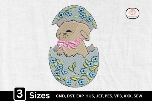 Easter Bunny in Egg Easter Day