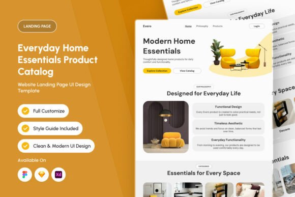 Evero - Home Product Catalog Landing