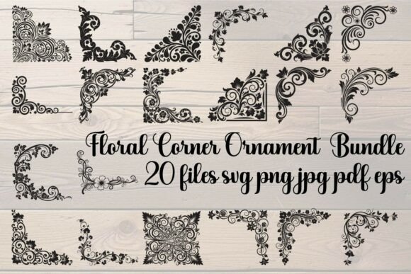 Floral Corner Ornament Bundle