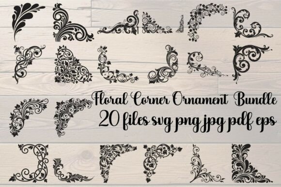 Floral Corner Ornament Bundle