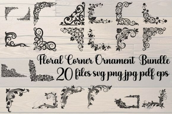 Floral Corner Ornament Bundle