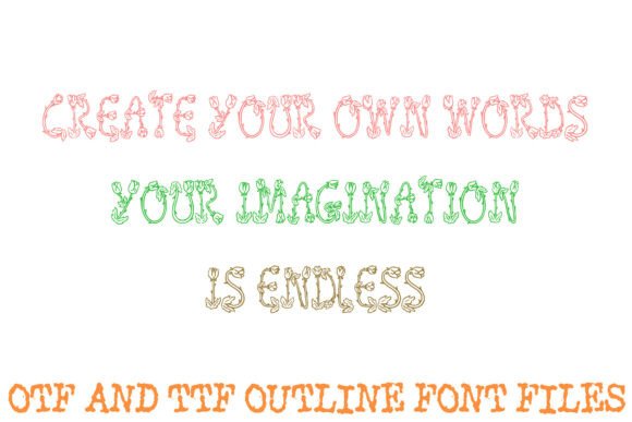 Floral Roses Font - Preview 2