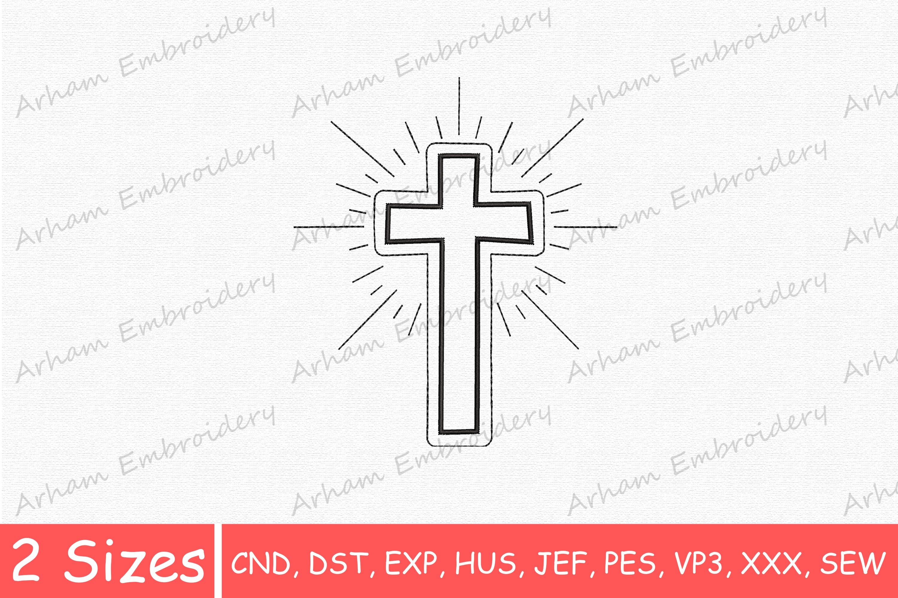 Glowing Christian Cross