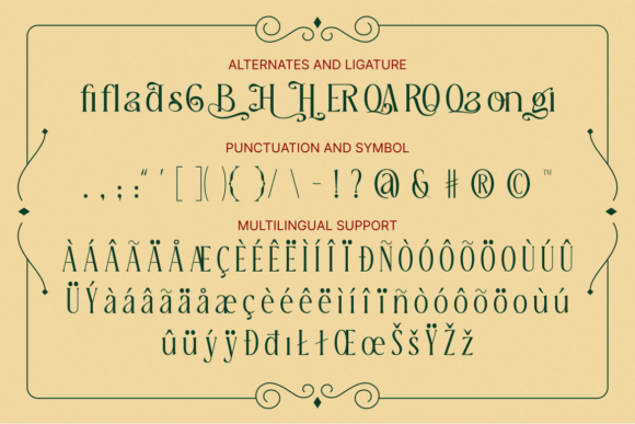 Holy Garland Font PNG with transparent background - Preview 2