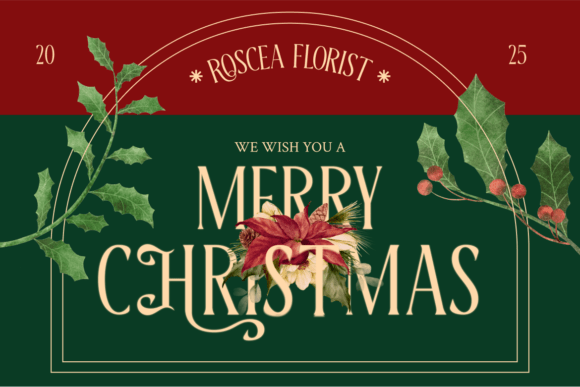 Holy Garland Font PNG with transparent background - Preview 3