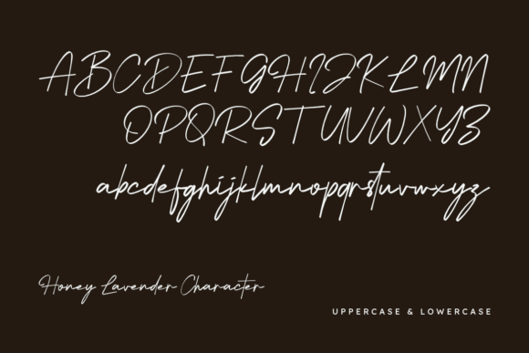 Honey Lavender Font PNG with transparent background - Preview 1