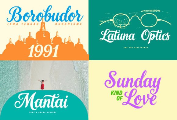 Latuna Gloss Font PNG with transparent background - Preview 6