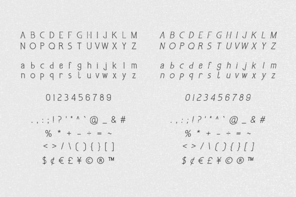 Linea Form Font PNG with transparent background - Preview 2