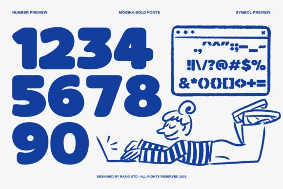 Mogika Font PNG with transparent background - Preview 6