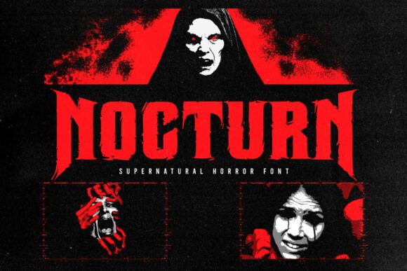 Preview specimen of Nocturn blackletter font