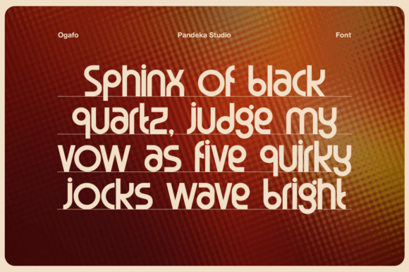 Ogafo Font PNG with transparent background - Preview 6