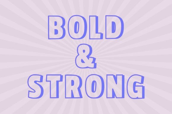 Retro Stylish Font PNG with transparent background - Preview 1