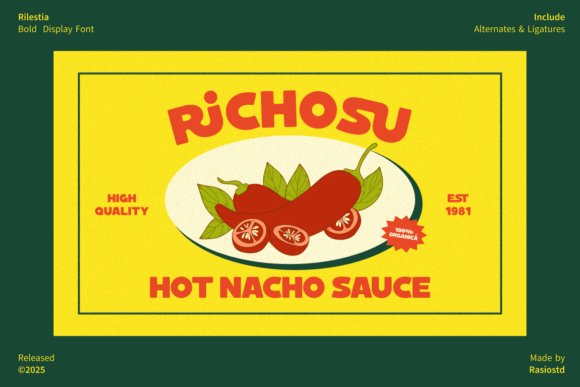 Rilestia Font PNG with transparent background - Preview 1