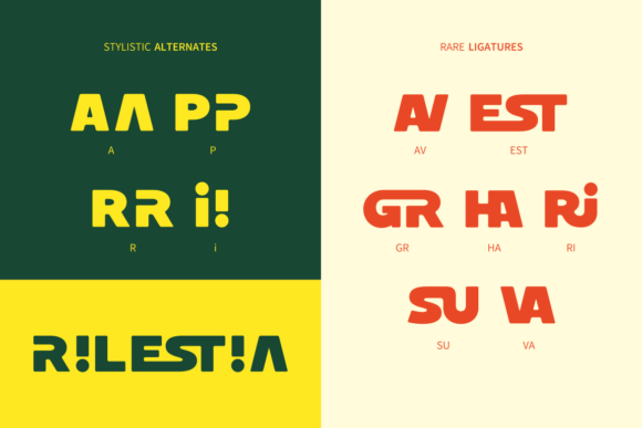Rilestia Font PNG with transparent background - Preview 4