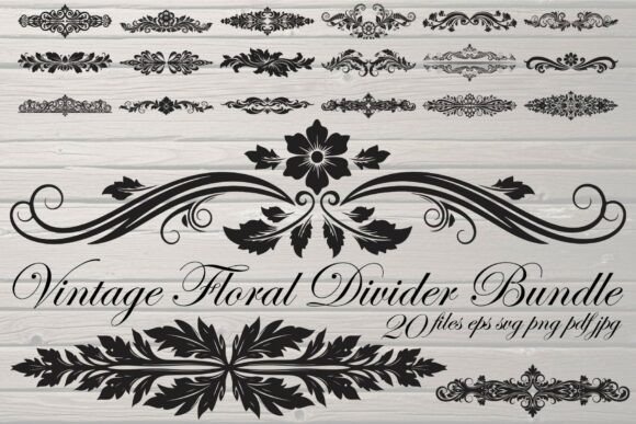 Vintage Floral Divider Bundle