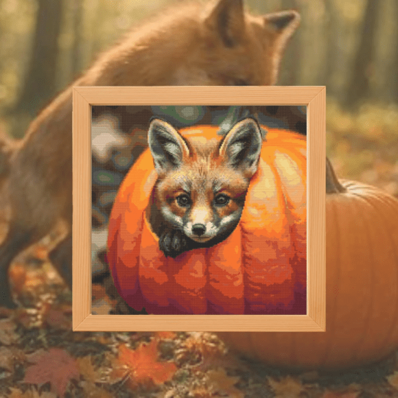 🎃Autumn Peekaboo Cross Stitch Pattern