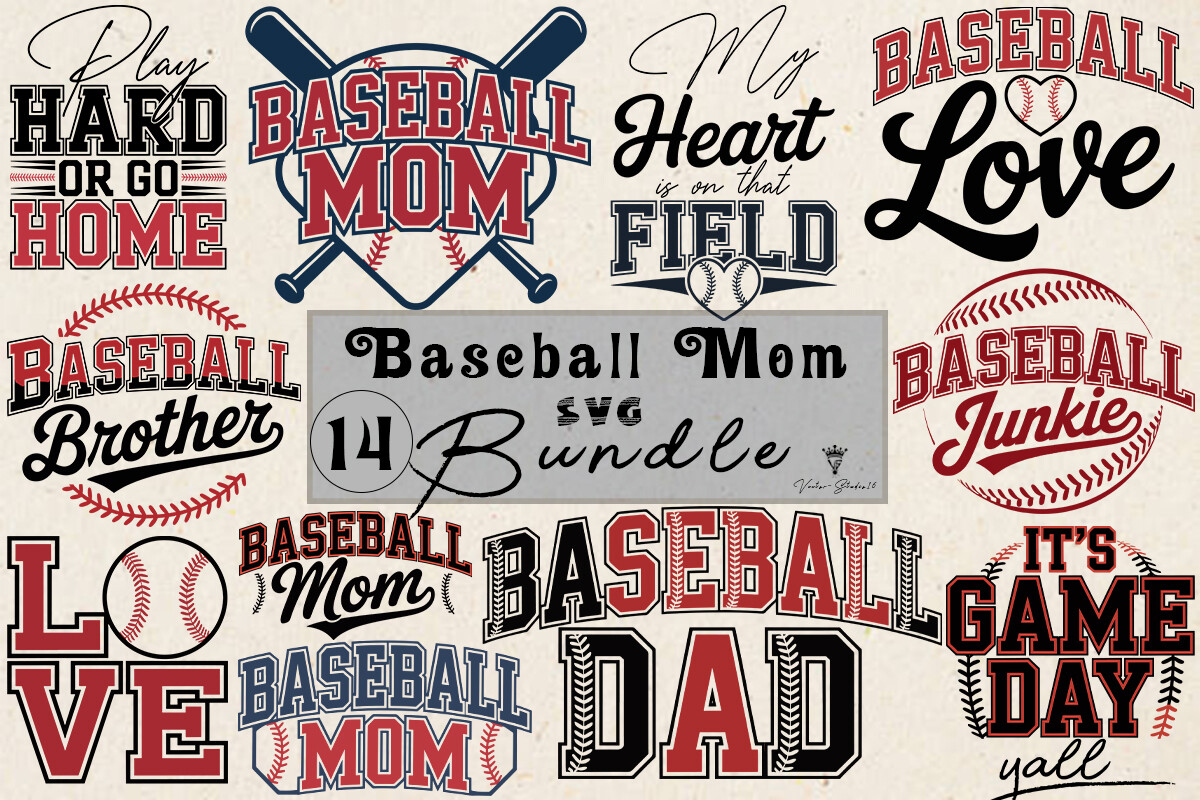 Baseball Mom SVG Bundle