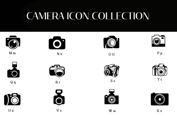 Camera Icon Collection Font - Preview 2