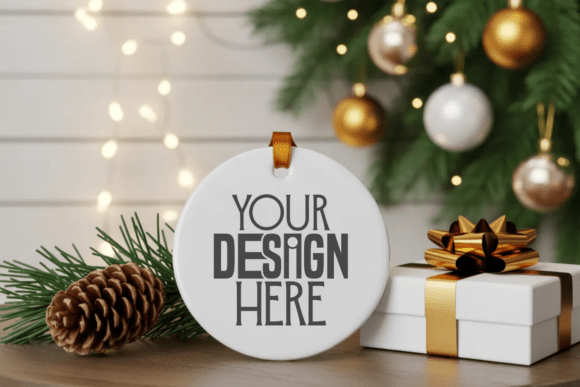 Christmas Ornament Mockup