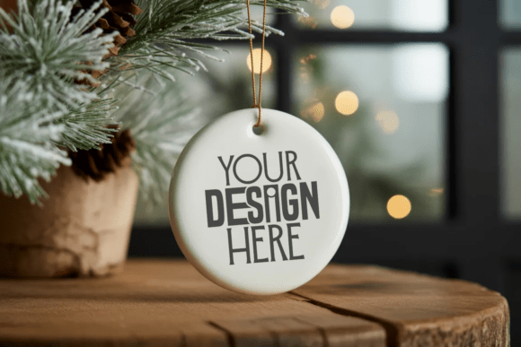 Christmas Ornament Mockup