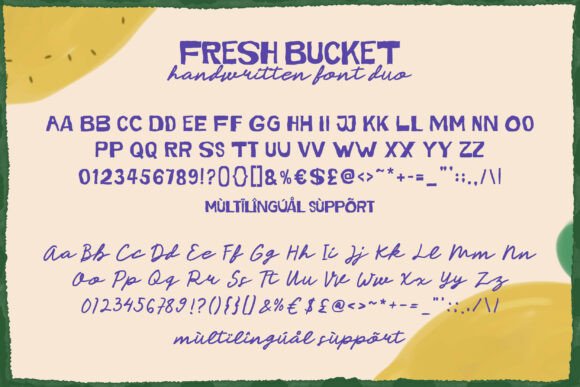 Fresh Bucket Font font preview - 6