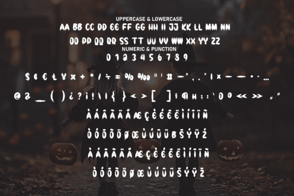 Halloween Moment Font PNG with transparent background - Preview 6