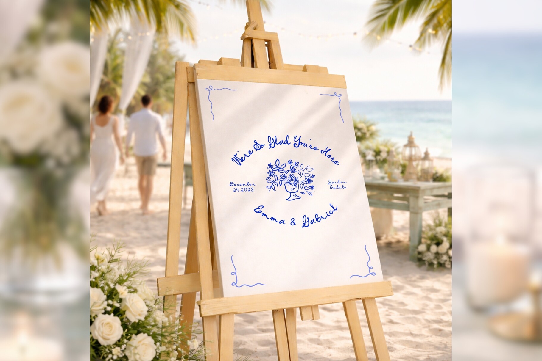 Hand Drawn Welcome Sign Bd001