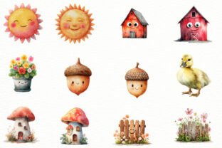 Happy Spring Clipart Graphic by Designworld · Creative Fabrica