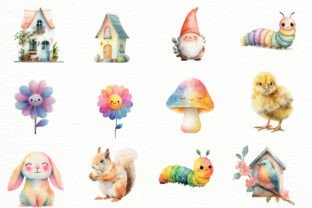 Happy Spring Clipart Graphic by Designworld · Creative Fabrica