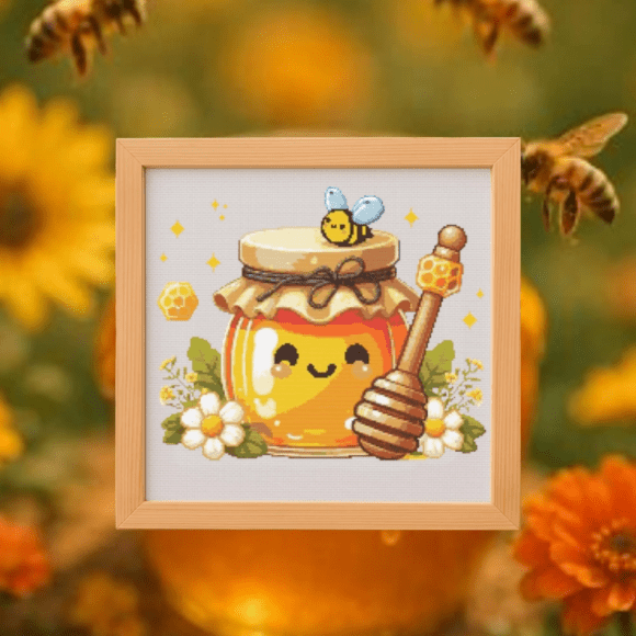 🐝Honey Blossom Cross Stitch Pattern