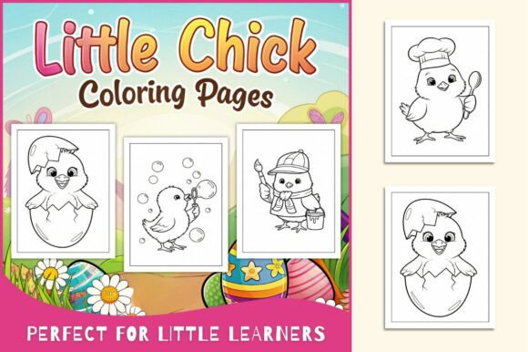 Little Chick Coloring Pages for Kids