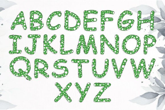 Lucky St. Patrick’s Day Font PNG with transparent background - Preview 1