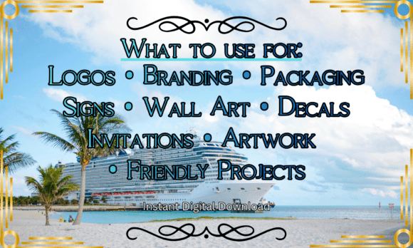 Luxury Minimal Font PNG with transparent background - Preview 3