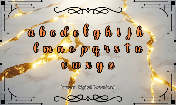 Modern Luxe Font PNG with transparent background - Preview 2