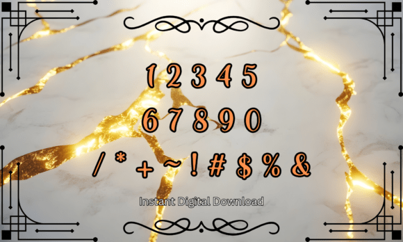Modern Luxe Font PNG with transparent background - Preview 3