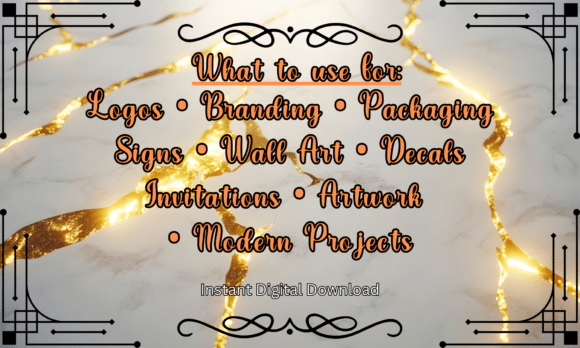 Modern Luxe Font PNG with transparent background - Preview 4