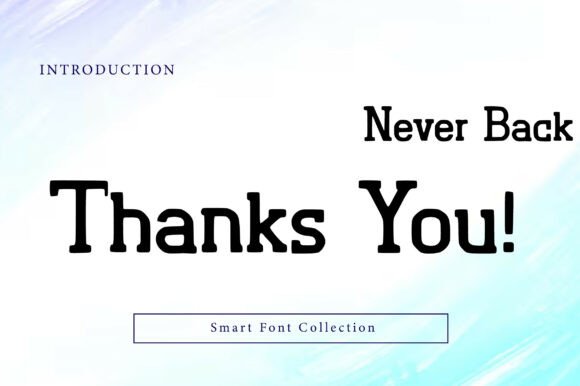 Never Back Font PNG with transparent background - Preview 2