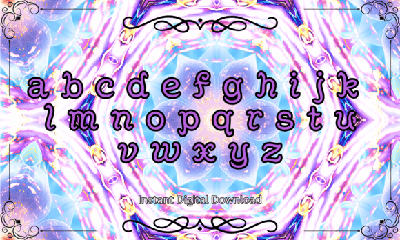Oracle Script Font PNG with transparent background - Preview 2